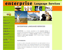 Tablet Screenshot of enterprise-english-services.com